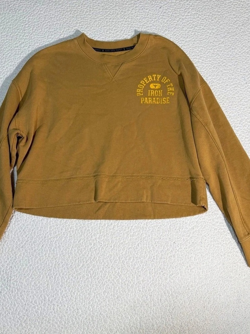Under Armour Project Rock Iron Paradise Crewneck Sweatshirt Brown Crewneck